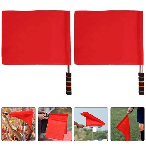 3pcs Sports Party Flags Games Match Signal Flags Safety Flag Referee Flags