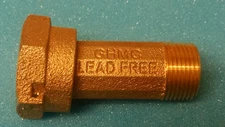 WATER METER  3/4" BRASS COUPLING /GHMC