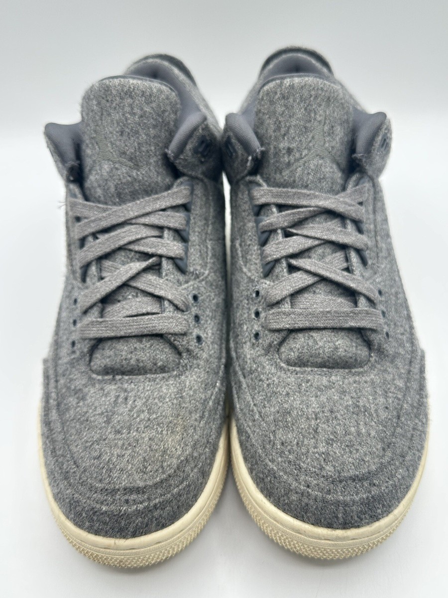 Nike Men's Air Jordan 3 Retro Size 10 Wool Grey |854263-004| | eBay