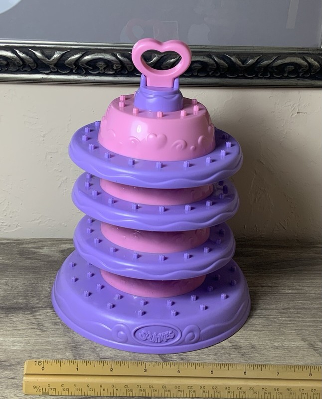SQUINKIES Palace Surprise Tower Cake Display Holder For Squinkies Bubbles Toys