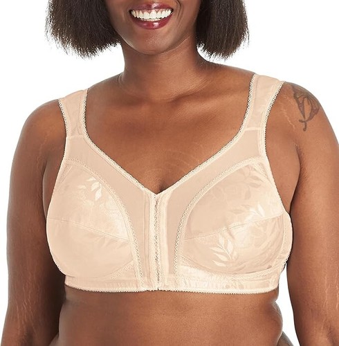 Playtex Front-close Wirefree Full Coverage Bra Light Beige 44D