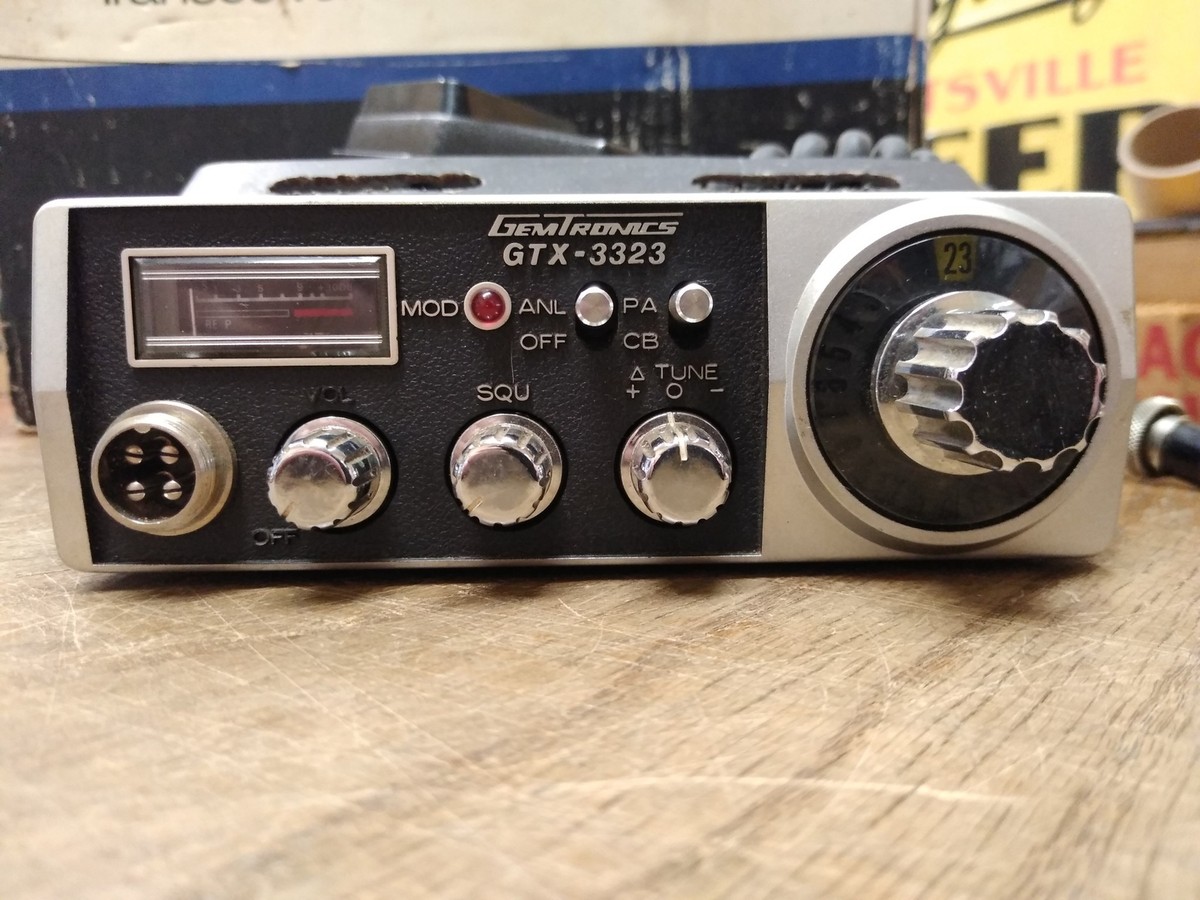 Vtg GemTronics GTX 3323 Mobile CB Radio Transceiver 23 Channel