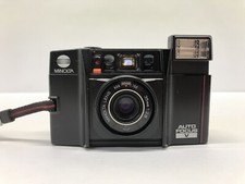 MINOLTA AF-S V FOTOCAMERA PELLICOLA 35MM PARLANTE, FUNZIONANTE, NON COMPLETAMENTE TESTATA, CON FRONT COVER