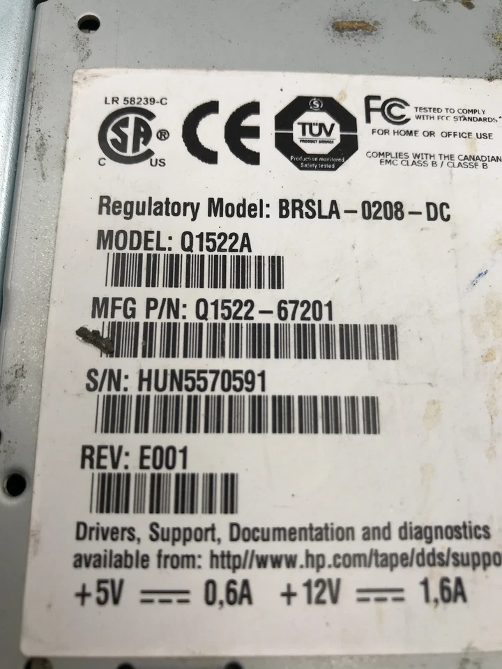 HP StorageWorks DAT-72i SCSI (68-pin) LVD Tape Drive ONLY AS IS - Image 3 of 4