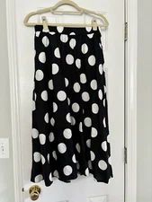 Tabitha Brown for Target Black & White Polka Dot Skirt with Pockets Size XS