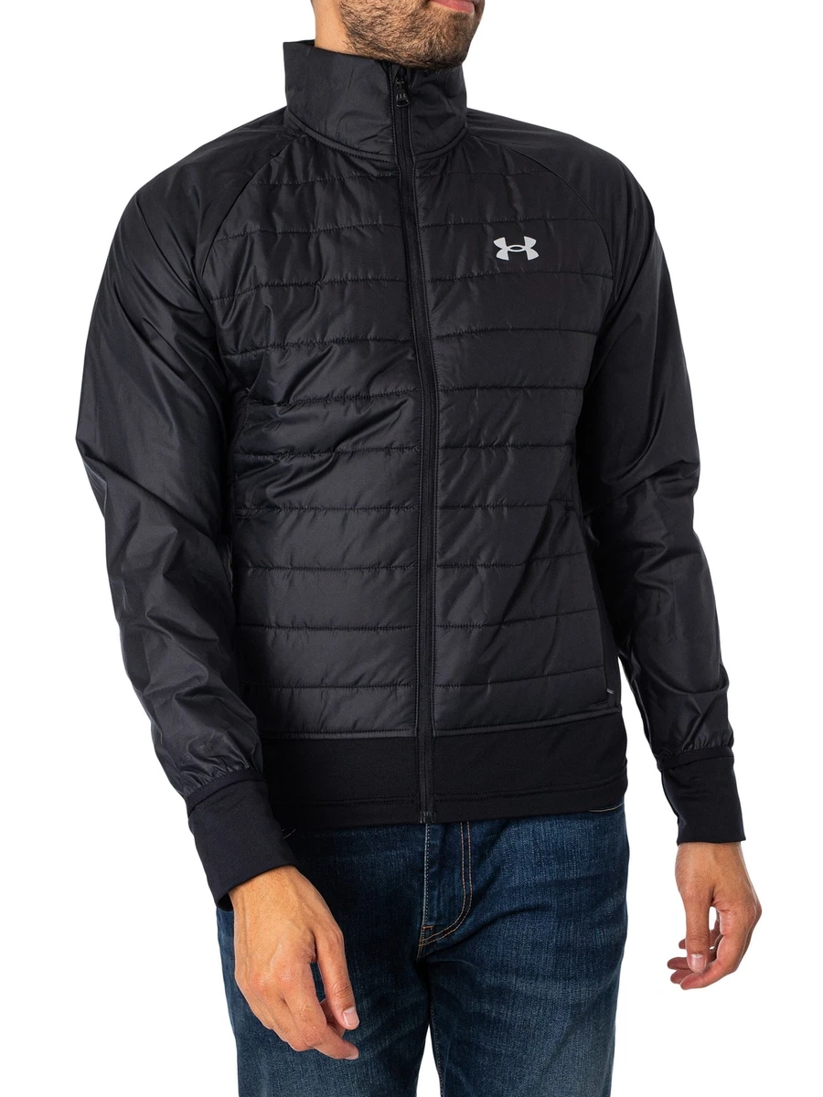 Under Armour Mens Hybrid Run Storm Insulated Jacket, Black