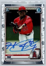 2020 Bowman Chrome Prospect Autographs Hector Yan #CPA-HY (RC)
