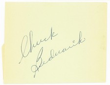 HOF -CHUCK BEDNARIK- Signed/Autograph/Auto PHILADELPHIA EAGLES Football Cut
