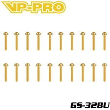 VP-PRO GS-328U 3mmx28mm Gold 12.9 Alloy Steel UFO Head Screws (20) RC Car Part