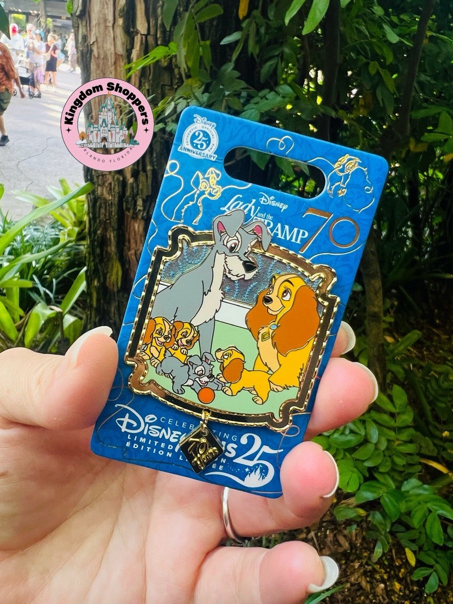2025 Disney Pin Lady & The Tramp 70th Anniversary Mini Jumbo