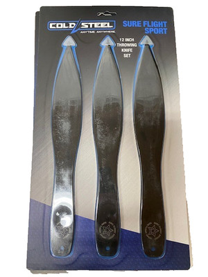 Cold Steel Sure Flight Sport 12'' Throwing Knife Set Lot of 3 Knives 80STK12Z-3PK