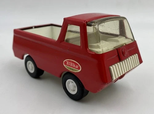 Vintage Tonka Mini Utility Pickup Truck 4-1/2 Inch Red 1970s