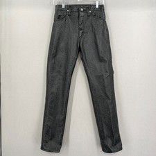 Vintage Wrangler Black Vinyl Pleather Wet Look Jeans Womens 27x32