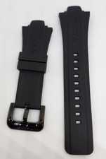 OEM Invicta Pro Diver 32mm Black Silicone Strap Band Black Buckle for 16132 etc.