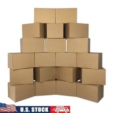 Medium Cardboard Moving Boxes 18x14x12 20 Pack Household Office Storage New