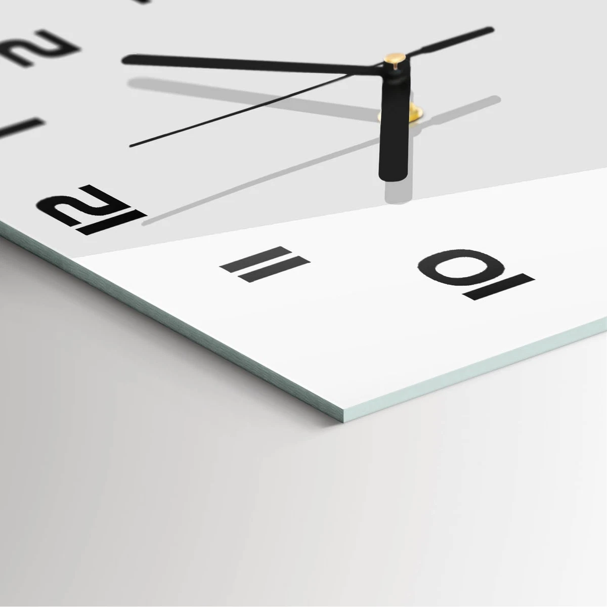 Reloj de Pared Rectangular Vertical de Cristal Decorativo Osito 30x60 cm
