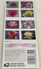 Garden Beauty Forever First Class Stamps Book Of 20