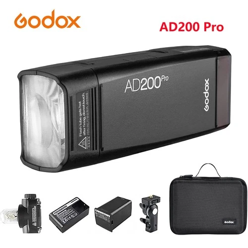 GODOX AD200 Pro 200Ws 2.4G Pocket Flash Strobe Monolight HSS 1/8000s Speedlite