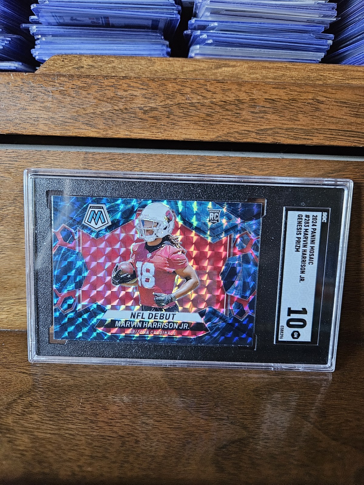 RARE 2024 Panini Mosaic NFL Debut Marvin Harrison Jr. SSP Genesis Prizm (RC)