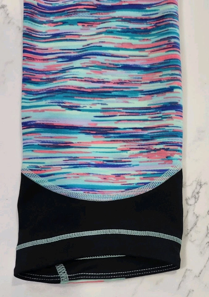 Marc New York Performance Womens Capri Leggings Black Multicolored Cropped Small - Image 3 of 4