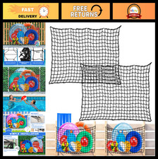 Extra Large Pool Toy Storage Net 71"x47" - 2PCS Elastic Mesh Organizer with Hook
