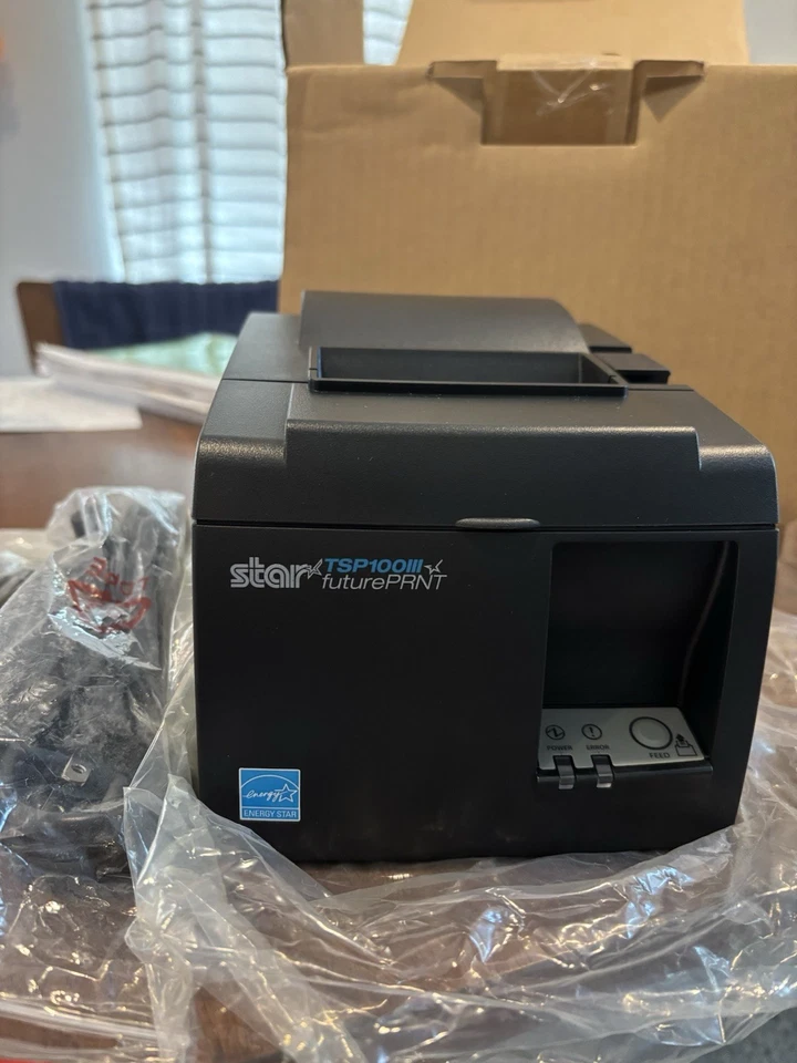 Impresora térmica de recibos POS Star Micronics TSP100III impresión futura con cable de alimentación Foto 2 de 4