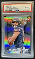 2024 Panini Prizm Caleb Williams Flashback Rookie Silver RC #1 Bears PSA 10