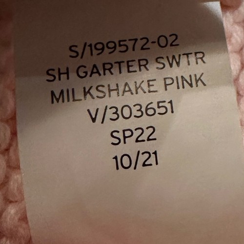 Baby Gap Pink Milkshake Teddy Bear Sweater in Cotton a size infant 3-6 Months - Picture 4 of 5
