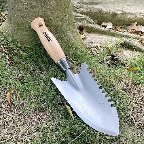  11.6" Weeding Trowel with Serrated Edge, Alloy Steel Digging Trowel Garden 