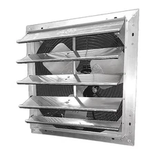 Dayton 484X48 Shutter Mount Exhaust Fan, 24", 2 Speed, 115V, 1 Phase