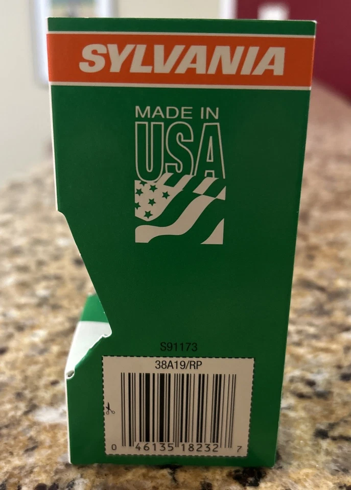 Sylvania 1 A19 Transparent Green Light 38w 120v Indoor/Outdoor bulb - Image 3 of 3