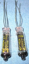 2 NOS Raytheon CK 6029 Subminiature Vacuum Tubes - Vintage Long-Lead Triodes