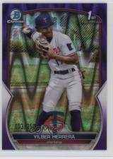 2023 Bowman Chrome Prospects Purple RayWave Refractor 3/250 Yilber Herrera kb7