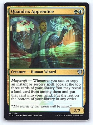 Quandrix Apprentice 324 Commander: Secrets of Strixhaven Magic: The Gathering LP