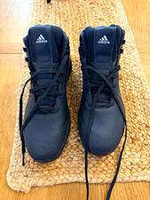 adidas Climawarm Men’s Black Spiked Golf Trainers Leather Lace-Up UK 9