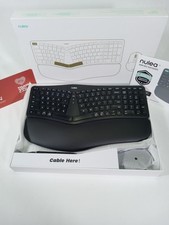 Nulea KM75 Advanced Ergonomic Wireless Keyboard  Mouse Combo Comfortable Black