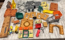 Fisher Price Disney Handy Manny Let  s Get Building Workshop Playset incomplete 