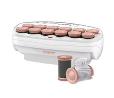Conair Xtreme Big Hot Rollers Hair Setter Set 12 Rollers  Clips Heated Curlers