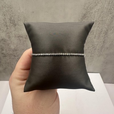 Nachlass Diamant Tennis Armband in 14kt Weißgold - 2,10ctw Diamanten, 7'' Länge