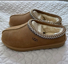 UGG Tasman Women s Brown Suede Shearling Lined Slip-On Slippers US 7