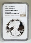 2021-W Proof $1 Type 2 American Silver Eagle NGC PF70UC Brown Label