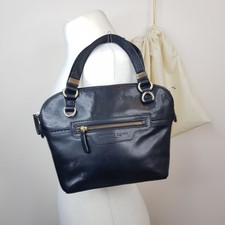 Bailey & Quinn Professional Black Leather Office Handbag Small