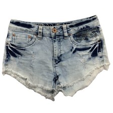 Hydraulic Bailey High Rise Shorts Size 9/10 Stretch Cut Off Embellish Pockets