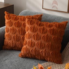 DFXSZ Fall Pillow Covers 18x18 Set of 2 Fall 18" x 18" Pack of 2 Rust