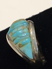 Pete Sierra Navajo Ring Turquoise Sterling Silver Sz 11.5 Cobblestone — photo 10