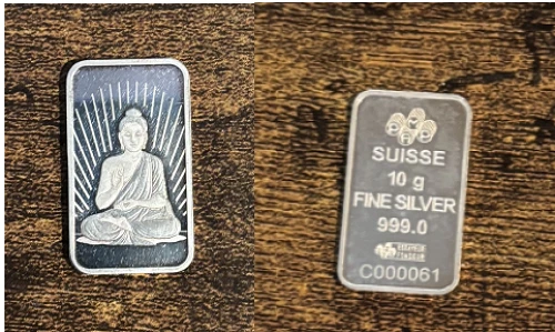 Pamp Suisse BUDDHA 10 Gram .999 Silver Bar 10 g - Religious Faith Series  Swiss