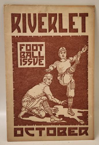Oct. 1925 Rocky River Ohio High School Riverlet Football Issue Magazine - Rare!