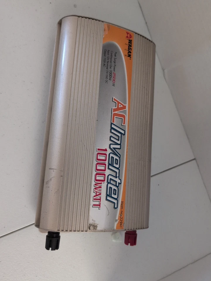 Wagan Tech Pure Sine Wave 1000 Watt Power AC Inverter 2500w Peak Surge 22941 - Image 3 of 4