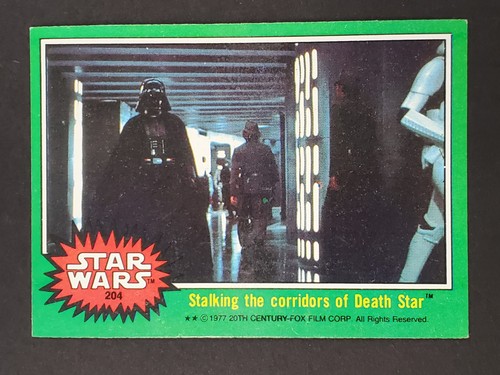 1977 Topps Star Wars #204 Stalking the corridors of Death Star