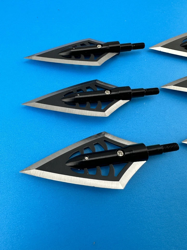 6 qt 150 grain Fixed ONE Blade Double Bevel SHARP Archery Hunting Broadhead - Image 2 of 2